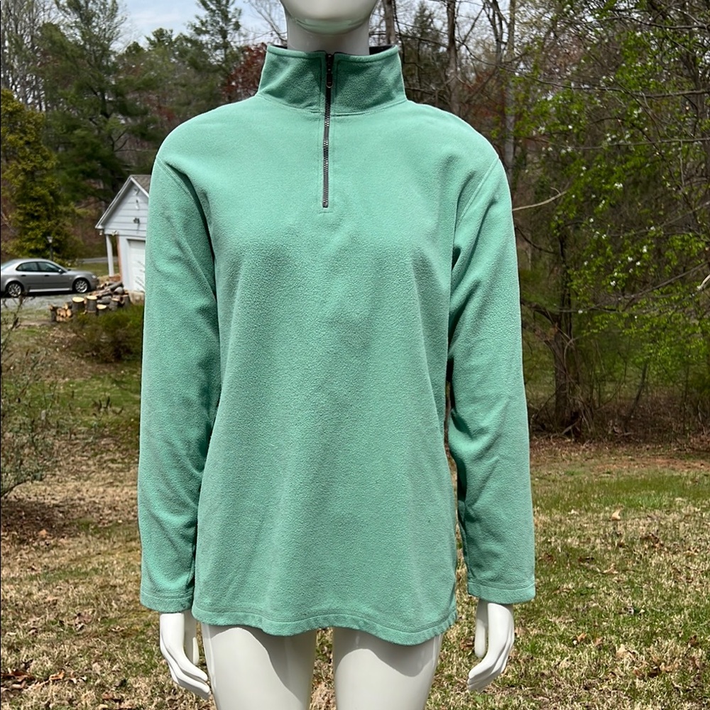 GUC Mint Green 1/4 zip sweatshirt with Relaxed Fit